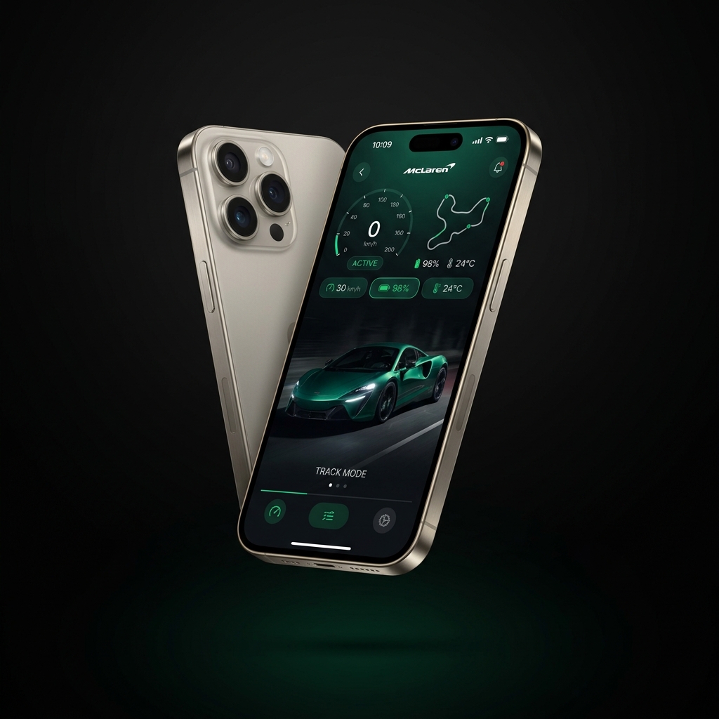 Bugatti Chiron App Mockup